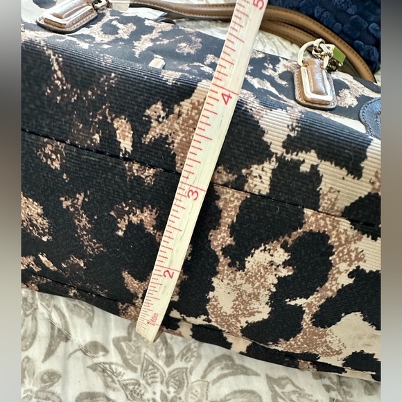 COACH Madison Madeline east west satchel in Ocelot Excellent used condition EUC - Picture 16 of 17